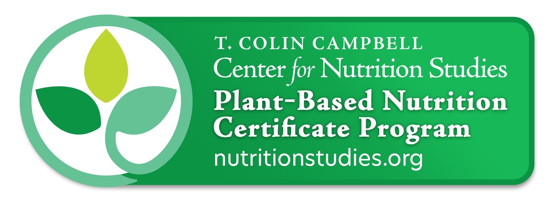 T. Colin Campbell Center for Nutrition Studies Plant-Based Nutrition Certificate Program badge